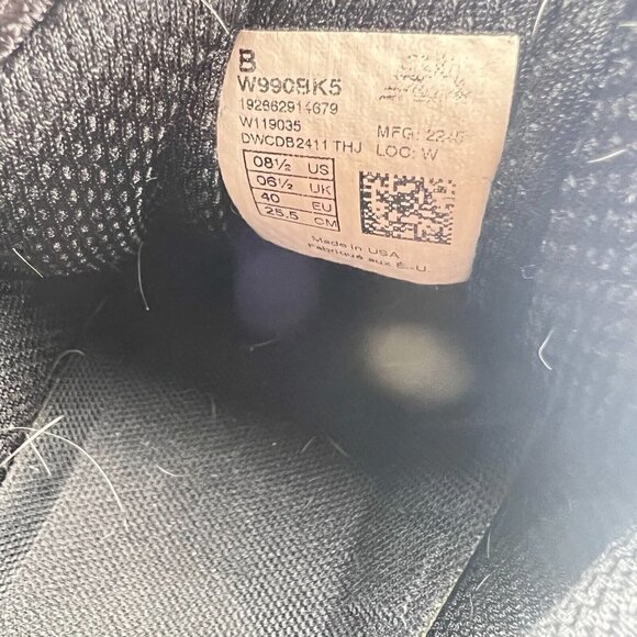 New Balance 990 Women Size 8.5 W990BK5 Black Suede Silver Low Top Running Shoes - Picture 13 of 14